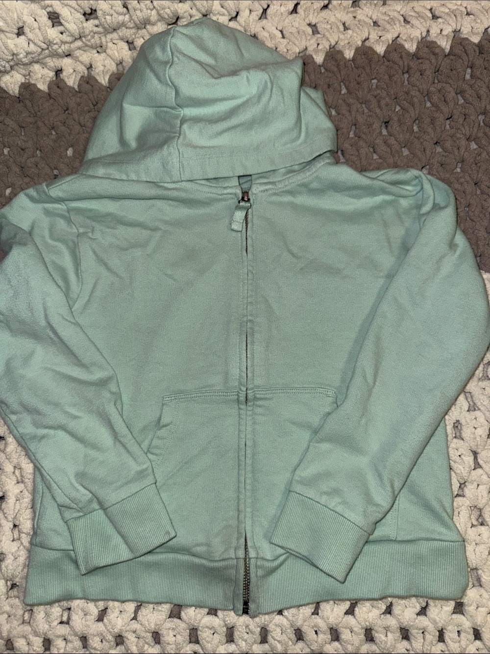 Cat & Jack Kids Mint Zip-Up Hoodie Sweatshirt